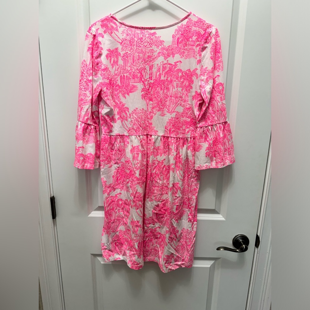 Lilly Pulitzer pink and white dress size small